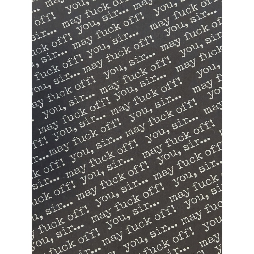 PANDANA - Gaiter - Print "You, Sir May F**** Off" Face Mask Neck Gaiter Headband